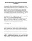 Teoría de la comunicación social y estereotipos en medios de comunicación