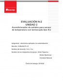Acondicionador de señales para sensor de temperatura con termocupla tipo K/J