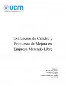 Evaluación de Calidad y Propuesta de Mejora Mercado Libre