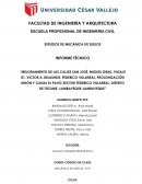 MEJORAMIENTO DE LAS CALLES SAN JOSÉ, MIGUEL GRAU, PASAJE 01, VICTOR A. BELAUNDE, FEDERICO VILLAREAL