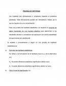 PRUEBA DE HIPÓTESIS