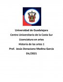 Resumen final de historia de las artes