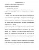 PATRIMONIO FAMILIAR