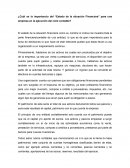 Importancia del “Estado de la situación financiera” para una empresa en la ejecución del ciclo contable