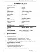 INFORME PSICOLÓGICO .Caso Antonio