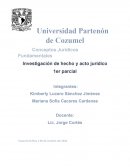 Conceptos Jurídicos Fundamentales Investigación de hecho y acto jurídico