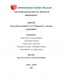 Desarrollo Sostenible Nº 12 “Producción y consumo responsables”