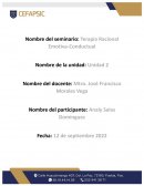 Terapia Racional Emotiva-Conductual