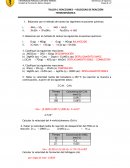 TALLER 6: REACCIONES – VELOCIDAD DE REACCIÓN - TERMODINÁMICA