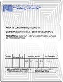 ASIGNATURA: ELECTIVA - CÓMPUTOS MÉTRICOS Y ANÁLISIS DE PRECIOS UNITARIOS