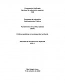 Políticas públicas en la planeación territorial