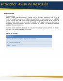 Asunto: Notificación de rescisión laboral