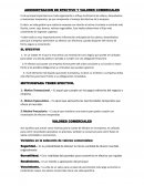 Administracion del efectivo y valores comerciales