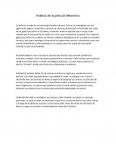 Análisis de la película Memento