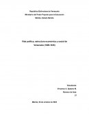 Vida política, estructura económica y social de Venezuela (1809-1835)