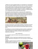 Como se conecta la gastronomia y la nutricion