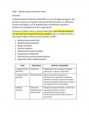 Taller – Mantenimiento Productivo Total