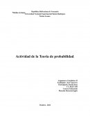 Ejercicios Teoría de la Probabilidad