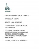 CONOCER LAS DIFERENTES PLATAFORMAS LMS (SISTEMA DE GESTIÓN DEL APRENDIZAJE)