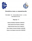 Introducción a ala estadística. Equipo 5