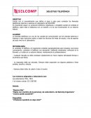 Instructivo Solicitud Telefónica