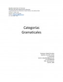 Categorias gramaticales