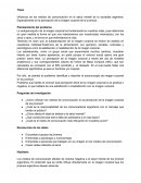 Influencia de los medios de comunicación en la salud mental de la sociedad argentina. Especialmente en la percepción de la imagen corporal de la juventud