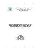 ANALISIS DE LOS DERRAMES PETROLEROS DE LA EMPRESA PDVSA Y COMO ESTAN AFECTANDO AL ECOSISTEMA MARINO EN EL ESTADO FALCON
