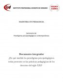 Paradigmas psicopedagógicos contemporáneos
