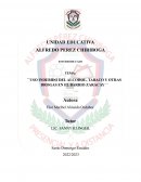 USO INDEBIDO DEL ALCOHOL, TABACO Y OTRAS DROGAS EN EL BARRIO ZARACAY