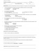 EXAMEN POR PROYECTO LENGUA MATERNA: ESPAÑOL 3