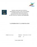 INFORME SOBRE LA COMUNICACION Y LA INFORMACION