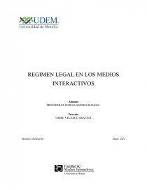 REGIMEN LEGAL EN LOS MEDIOS INTERACTIVOS. Página 1