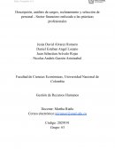 Descripción, análisis de cargos, reclutamiento y selección de personal - Sector financiero enfocado a las prácticas profesionales