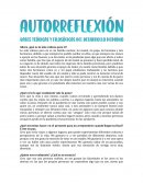 Autorreflexión Desarrollo Humano
