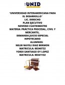 Demanda de juicio hipotecario