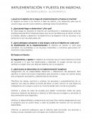 IMPLEMENTACIÓN Y PUESTA EN MARCHA