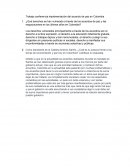 Trabajo conferencia implementación del acuerdo de paz en Colombia