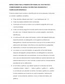 INSTRUCCIONES PARA LA PRESENTACIÓN FORMAL DEL CASO PRÁCTICO CORRESPONDIENTE DEL MODULO DE ESTRUCTURA ORGANIZATIVA Y PLANIFICACIÓN ESTRATEGICA