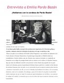 Entrevista a Emilia Pardo Bazán