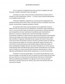 Comentario de un fragmento de la obra teoría de la metafísica del autor Descartes