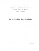 La evolución del alfabeto