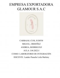 EMPRESA EXPORTADORA GLAMOUR S.A.C. Página 1