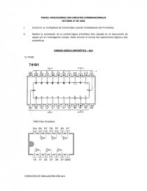 APLICACIONES CON CIRCUITOS COMBINACIONALES. Página 1