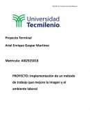PROYECTO: Implementación de un método de trabajo que mejore la imagen y el ambiente laboral
