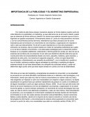 IMPORTANCIA DE LA PUBLICIDAD Y EL MARKETING EMPRESARIAL
