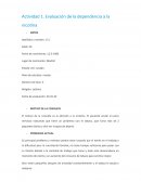 Actividad 1. Evaluación de la dependencia a la nicotina