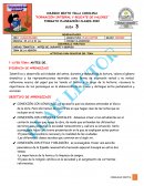 FORMATO PLANEACIÓN CLASES AREA: HUMANIDADES