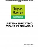 SISTEMA EDUCATIVO ESPAÑA VS FINLANDIA