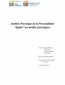 Análisis Psicología de la Personalidad: “Spider” un thriller psicológico